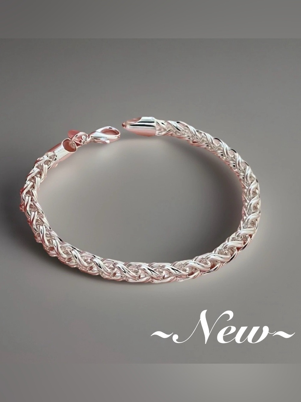 Sterling Woven 8” Bracelet New with Tags 925 Silver Jewelry